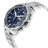 Tag Heuer Aquaracer Calibre 16 43mm Blue Dial Silver Steel Strap Watch untuk Pria - CAY211B.BA0927