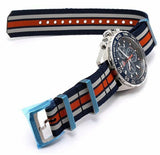 Tag Heuer Formula 1 Chronograph 43mm Dial Biru Jam Tangan NATO Strap untuk Pria - CAZ1014.FC8196
