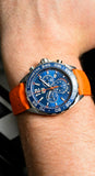 Tag Heuer Formula 1 Quartz Chronograph Blue Dial Orange Rubber Strap Watch for Men - CAZ1014.FT8028