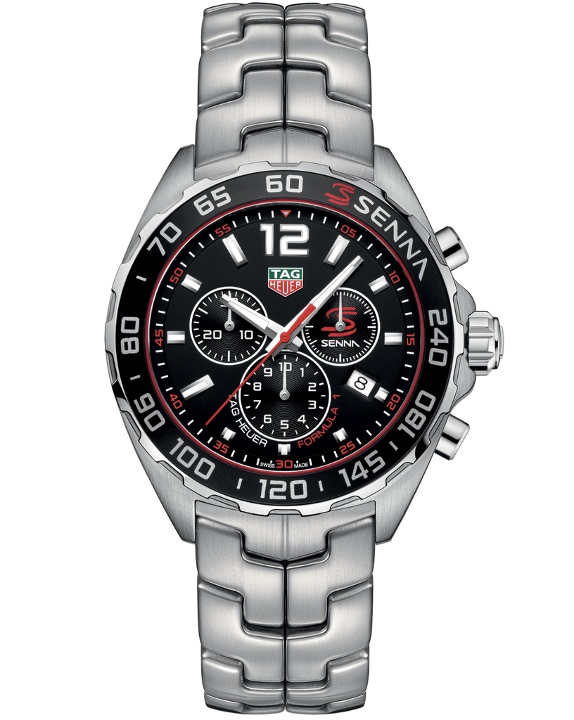 Tag Heuer Senna Black Dial Watch for Men