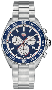 Tag Heuer Formula 1 Blue Dial Silver Steel Strap Watch for Men - CAZ1018BA0842
