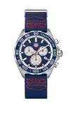 Tag Heuer Formula 1 Redbull Edition Chronograph Blue Dial Blue NATO Strap Watch for Men - CAZ1018.FC8213