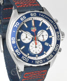 Tag Heuer Formula 1 Redbull Edition Chronograph Blue Dial Blue NATO Strap Watch for Men - CAZ1018.FC8213