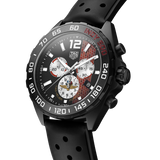 Tag Heuer Formula 1 Indy 500 Edisi Terbatas Chronograph Black Dial Black Rubber Strap Watch untuk Pria - CAZ101AD.FT8024