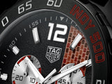 Tag Heuer Formula 1 Indy 500 Edisi Terbatas Chronograph Black Dial Black Rubber Strap Watch untuk Pria - CAZ101AD.FT8024