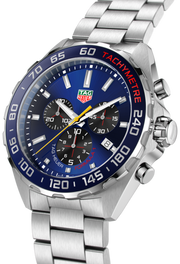 Tag Heuer Formula 1 Red Bull Racing Chronograph Blue Dial Silver Steel Strap Watch for Men - CAZ101AK.BA0842