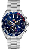 Tag Heuer Formula 1 Red Bull Racing Chronograph Blue Dial Silver Steel Strap Watch for Men - CAZ101AK.BA0842