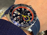 Tag Heuer Formula 1 Red Bull Racing Chronograph Blue Dial Blue Rubber Strap Watch for Men - CAZ101AL.FT8052