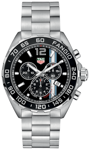 Tag Heuer Formula 1 Chronograph Black Dial Silver Steel Strap Watch for Men - CAZ101H.BA0842