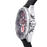 Tag Heuer Formula 1 Manchester United Special Edition Gray Dial Black Silicone Strap Watch untuk Pria - CAZ101M.FT8024