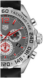 Tag Heuer Formula 1 Manchester United Special Edition Gray Dial Black Silicone Strap Watch untuk Pria - CAZ101M.FT8024