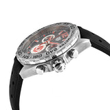 Tag Heuer Formula 1 Manchester United Special Edition Gray Dial Black Silicone Strap Watch untuk Pria - CAZ101M.FT8024
