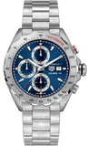 Tag Heuer Formula 1 Automatic Chronograph Blue Dial Silver Strap Watch for Men - CAZ2015.BA0876