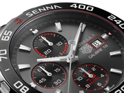 Tag Heuer Formula 1 Chronograph Senna Grey Dial Silver Steel Strap Watch for Men - CAZ201D.BA0633