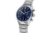 Tag Heuer Carrera Chronograph Blue Dial Silver Steel Strap Watch for Men - CBN2011.BA0642