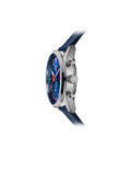 Tag Heuer Carrera Chronograph Blue Dial Blue Leather Strap Watch for Men - CBN201D.FC6543