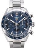 Tag Heuer Carrera Chronograph Blue Dial Silver Steel Strap Watch for Men - CBN2A1A.BA0643