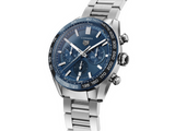 Tag Heuer Carrera Chronograph Blue Dial Silver Steel Strap Watch for Men - CBN2A1A.BA0643