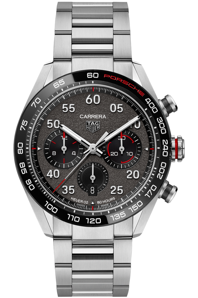 TAG Heuer Carrera Calibre 16 Chronograph Tachymeter Silver Dial SS  Men's Watch