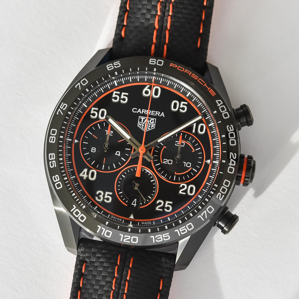 Tag Heuer Carrera Chronograph Porsche Orange Racing Watch for Men