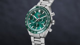 Tag Heuer Carrera Chronograph 44mm Green Dial Silver Steel Strap Watch for Men - CBN2A1N.BA0643