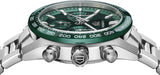 Tag Heuer Carrera Chronograph 44mm Green Dial Silver Steel Strap Watch for Men - CBN2A1N.BA0643