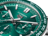 Tag Heuer Carrera Chronograph 44mm Green Dial Green Steel Strap Watch for Men - CBN2A1N.FT6238