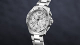 Tag Heuer Aquaracer Professional 200 Date White Dial Silver Steel Strap Watch for Men - CBP1111.BA0627