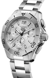 Tag Heuer Aquaracer Professional 200 Date White Dial Silver Steel Strap Watch for Men - CBP1111.BA0627