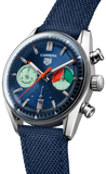 Tag Heuer Carrera Skipper Automatic Chronograph Blue Dial Blue Nylon Strap Watch for Men - CBS2213.FN6002