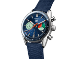 Tag Heuer Carrera Skipper Automatic Chronograph Blue Dial Blue Nylon Strap Watch for Men - CBS2213.FN6002