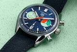 Tag Heuer Carrera Skipper Automatic Chronograph Blue Dial Blue Nylon Strap Watch for Men - CBS2213.FN6002