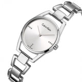 Calvin Klein Dainty Diamonds Silver Dial Sliver Steel Strap Watch for Women - K7L2314T