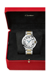 Cartier Ballon Bleu De Cartier Silver Dial Two Tone Steel Strap Watch for Men - W2BB0031