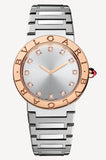 Bvlgari Bvlgari Bvlgari Lady Diamonds Silver Dial Silver Steel Strap Watch for Women - BVLGARI103577