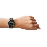 Fossil FB-01 Three-Hand Black Dial Black Ceramic Strap Watch for Women - CE1108