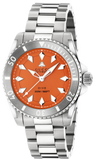 Gucci Dive Automatic Orange Dial Silver Steel Strap Watch for Men - YA136355