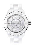 Chanel J12 Diamonds Quartz Ceramic White Dial White Steel Strap Watch for Women - J12 H2422