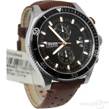 Fossil Wakefield Black Dial Brown Leather Strap Watch for Men - CH2944