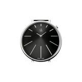 Calvin Klein Equal Black Dial Black Leather Strap Watch for Women - K3E231C1