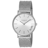 Coach Perry Silver Dial Silver Mesh Bracelet Watch for Women - 14503341