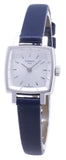 Tissot Lovely Square Silver Dial Jam Tangan Tali Kulit Biru Untuk Wanita - T058.109.16.031.00