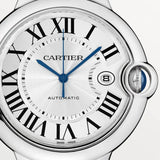 Cartier Ballon Bleu De Cartier Silver Dial Silver Steel Strap Watch for Men - WSBB0049