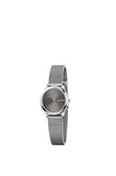 Calvin Klein Minimal Grey Dial Silver Mesh Bracelet Watch for Women - K3M231Y3