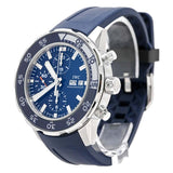 IWC Aquatimer Chronograph Blue Dial Blue Rubber Strap Watch for Men - IW376711