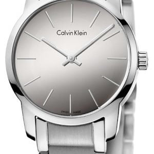 Calvin Klein City Silver Dial Silver Steel Strap Watch for Women - K2G23148