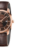 Calvin Klein Infinity Brown Dial Brown Leather Strap Watch for Men - K5S346GK