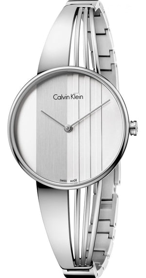 Calvin Klein Drift Silver Dial Silver Steel Strap Watch for Women - K6S2N116