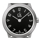 Calvin Klein Minimal Black Dial Silver Mesh Bracelet Watch for Women - K3M53151