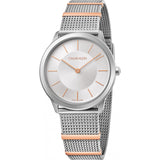 Calvin Klein Minimal Silver Dial Silver Mesh Strap Watch For Men - K3M521Y6